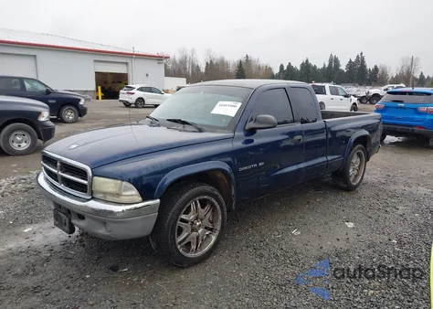 2002 Dodge Dakota Slt z USA, uszkodzony, nr VIN 1B7GL42X52S535386